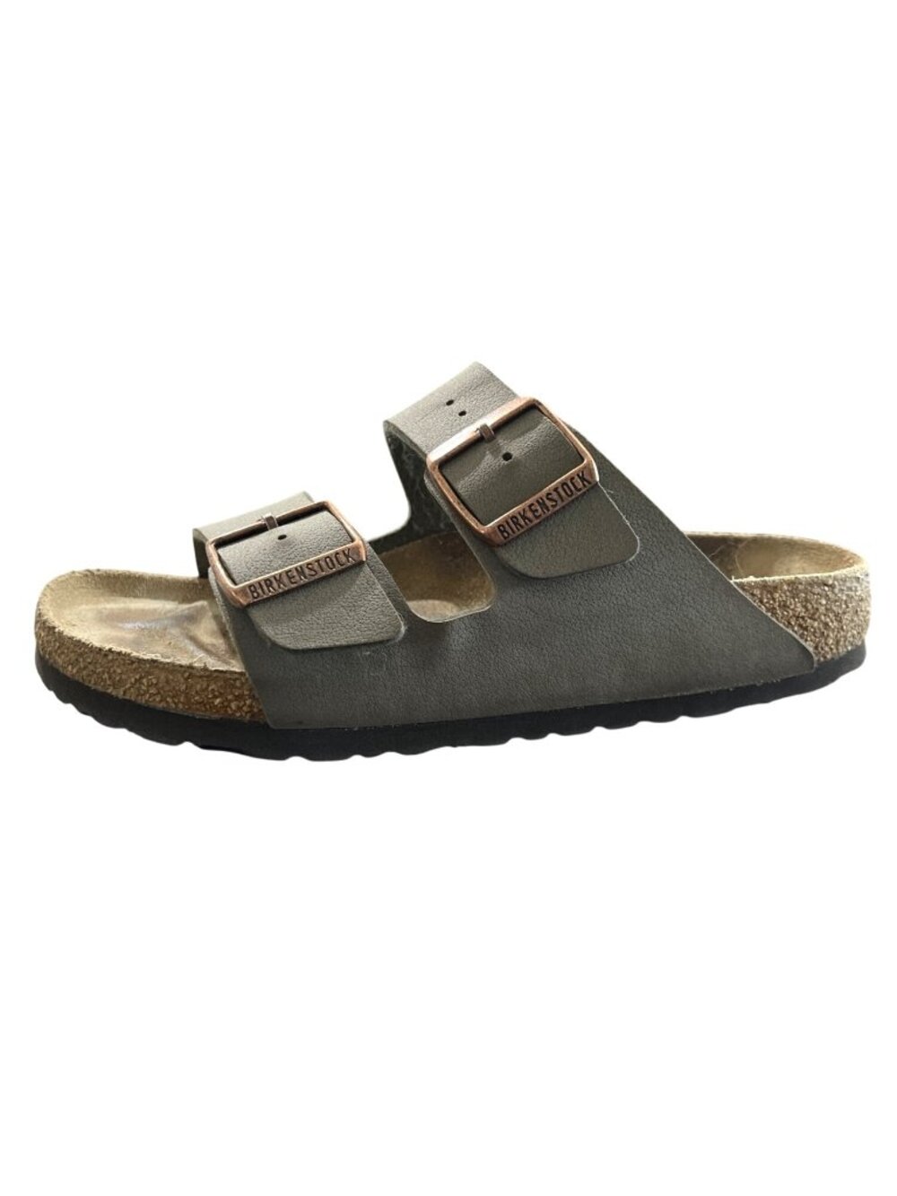 Birkenstock Womens Size 37 US 6-6.5 Arizona Taupe Suede Leather Sandals - Picture 2 of 11